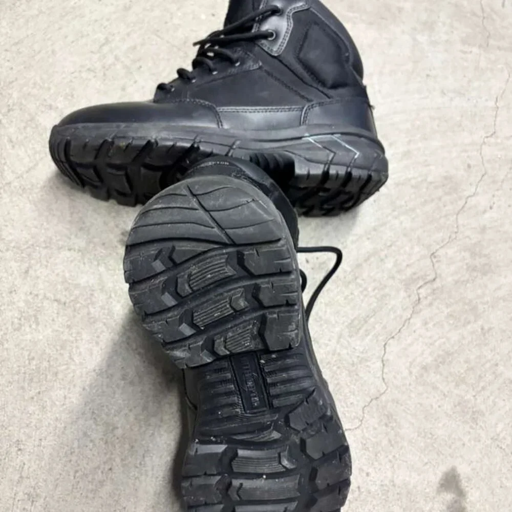 Interceptor Men’s Work Boots, Size 9 - Black (A2)